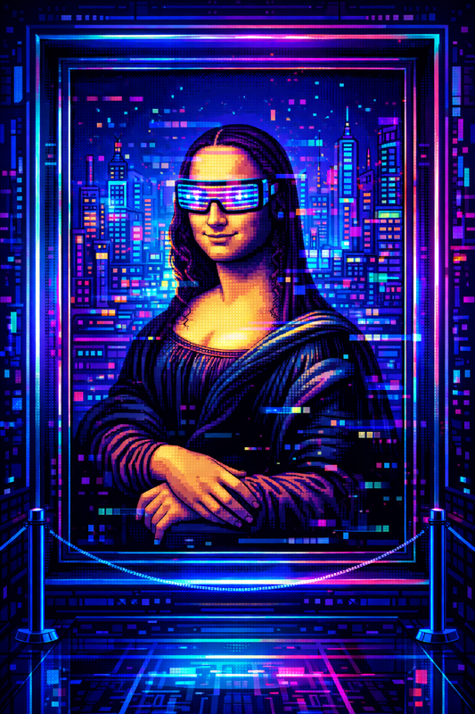 Mona Lisa – Futuristic Digital City